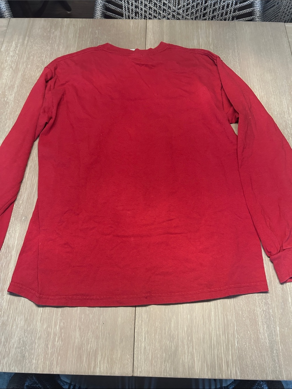 Gildan Red Arkansas Razorbacks Long Sleeve Tee - Picture 3 of 4